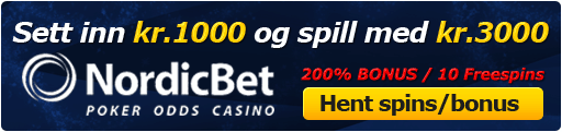 Nordicbet spesialbonus